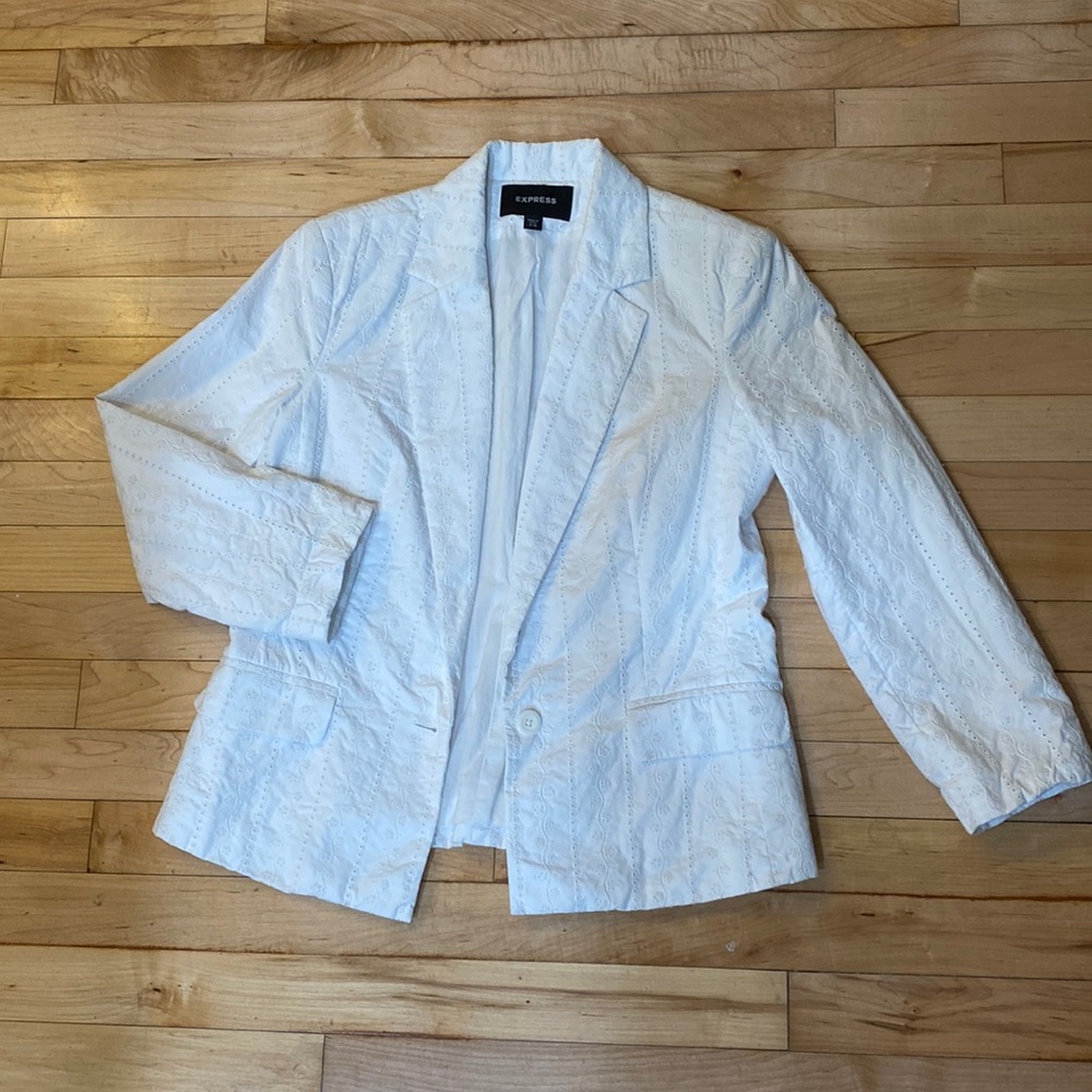 Express White blazer